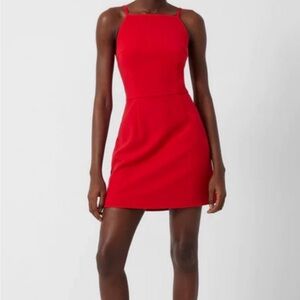French Connection Elegant Red Sleeveless Dress